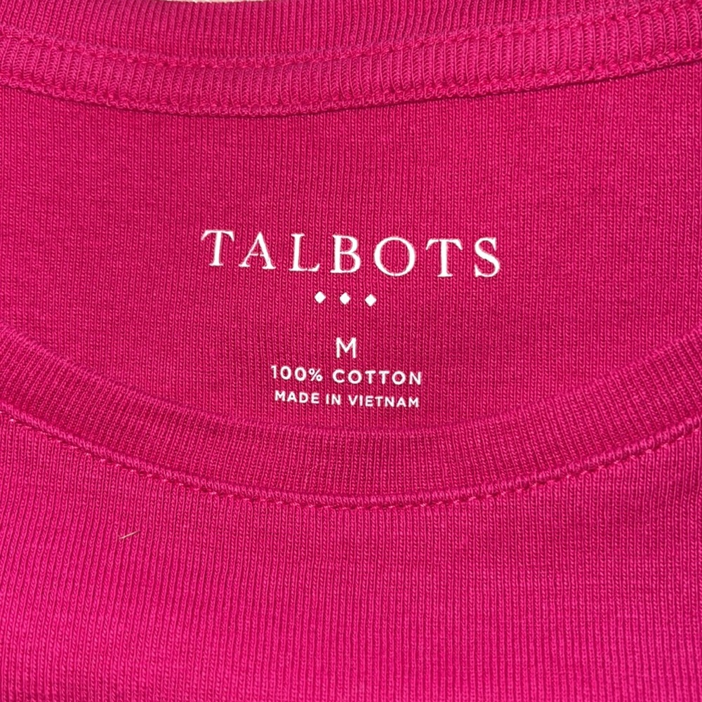 Talbots pink medium short sleeve tee - Picture 3 of 3